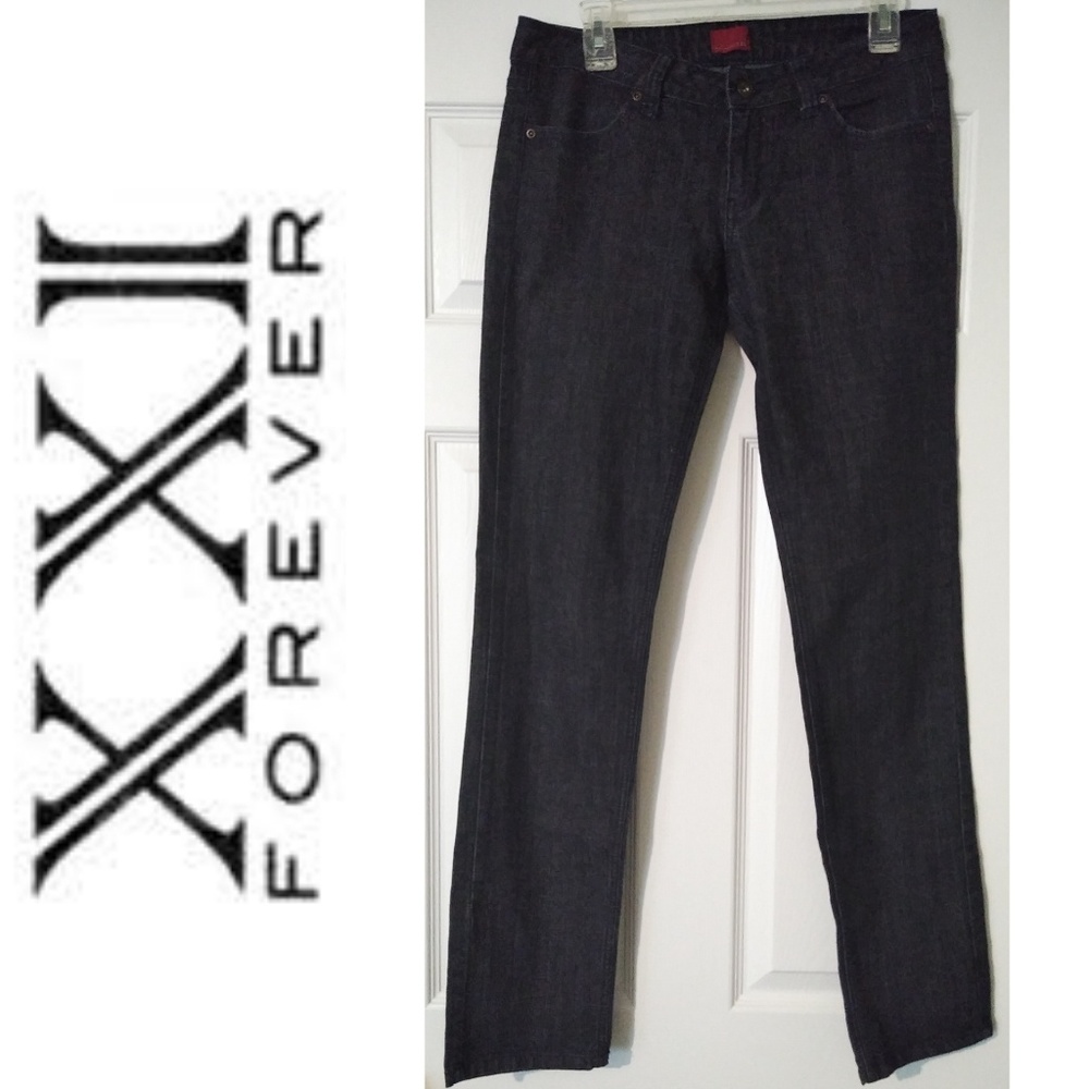 Denim blue jeans slim leg size 29